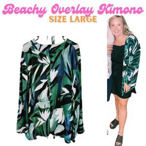 Beachy Cover-up Kimono Overlay